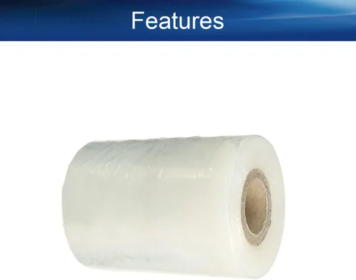 Miniatura 3 de Bettomshin 2 rollos de película elástica de plástico transparente para mudanza y embalaje, 3.9 in x 656.2 ft, 2 rollos de película elástica