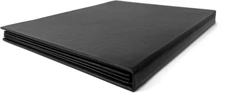 Miniatura 8 de Goodsmart Columbia Casebound - Fundas para menú, paquete de 5, color negro, de piel sintética de alta calidad, 8.5 x 14 pulgadas, 6 vistas
