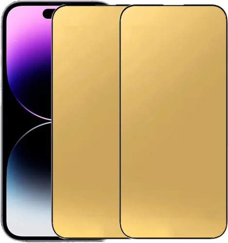 Película protectora de pantalla de espejo de vidrio templado antiazul para iPhone 14 Pro Max, 6.7 pulgadas, dureza 9H, antiarañazos, cubierta