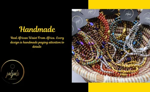 Miniatura 7 de Handmade African Waist beads from West Africa Senegal. Strethy Unique beads with a sparkle to them. Made with Long Lasting Durable