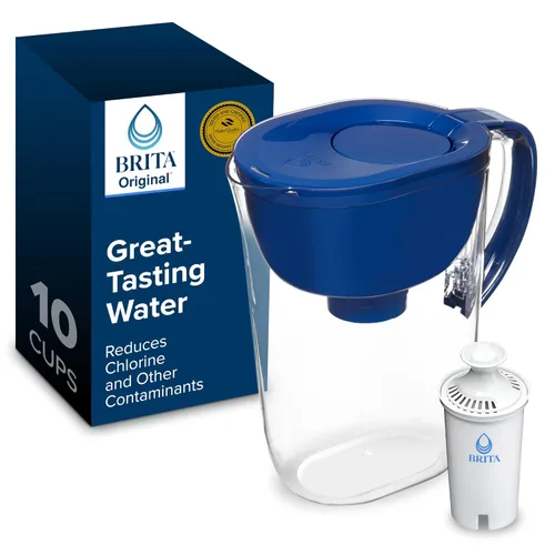 Miniatura 21 de Brita Jarra de filtro de agua de todo el día, blanco, grande, 10 taza, 1 cuenta