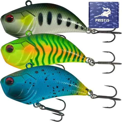 Pristis Jig Head Fishing Lures for Freshwater Saltwater, Weedless Swim Jig Teasers with Sharp Hooks & Exquisite Coating, Pre-Rigged Vibrating Juego