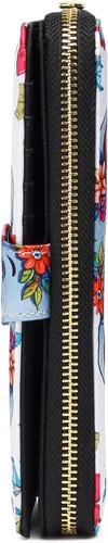 Miniatura 13 de Cartera de mano para mujer, estilo bohemio, con RFID, elegante, espaciosa con correa para viajes, capacidad para tarjetas, teléfono, dinero