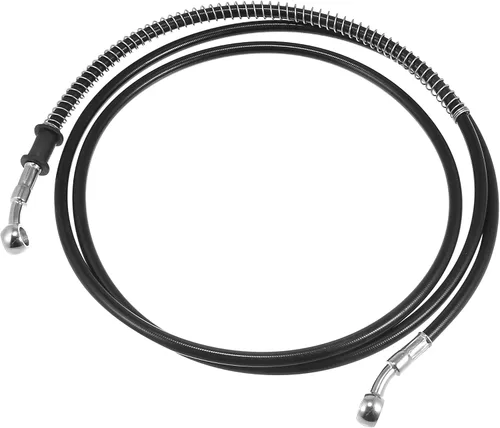 Motoforti 74.8 pulgadas de longitud 0.394 in ID motocicleta línea de freno hidráulico tubo de manguera de aceite de acero inoxidable trenzado cable