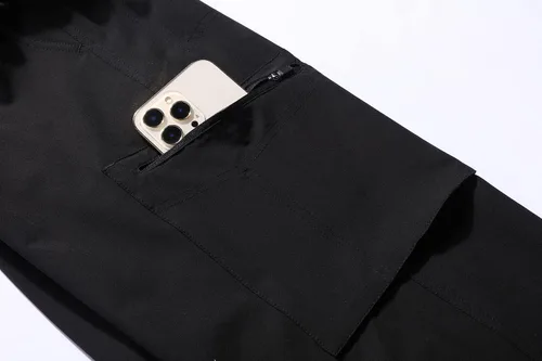 Miniatura 6 de MOERDENG Pantalones de senderismo ligeros para hombre con cinturón, impermeables, de secado rápido, pantalones tácticos elásticos