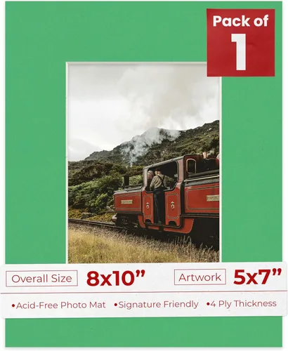 Miniatura 99 de Tapete de 5 x 7 pulgadas para marco de 8 x 10 pulgadas, tablero precortado sin ácidos, negro mate de 5 x 7 pulgadas, hecho para adaptarse a un marco