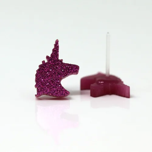 Miniatura 28 de Pendientes acrílicos cortados con láser sin metal en postes de plástico