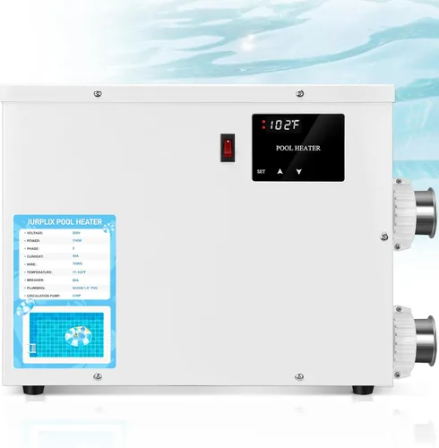 Miniatura 9 de Calentador eléctrico de piscina de 5.5KW 220V 25A para piscina, bañera de hidromasaje y calentador de spa con termostato de pantalla táctil digital