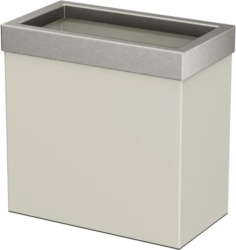 Miniatura 23 de Gatco Cubo de basura rectangular moderno, latón cepillado, cubo de basura de acero inoxidable con tapa extraíble, a prueba de fugas, capacidad de 3