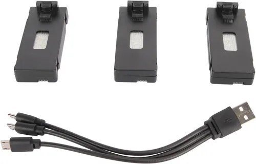Miniatura 6 de 3 piezas 3.7 V 750 mAh Drone Lipo batería de repuesto compatible con E88 Max E99 Max P8 A13 A15 K6MAX K9MAX K10MAX K12MAX K706 K708 S1S UAV RC
