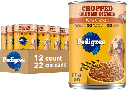 Miniatura 22 de Pedigree Picado molido comida húmeda suave para perros adultos con cena de carne T-Bone, comida enlatada para perros, latas de 13.2 onzas, 12