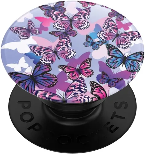 PopSockets - Agarre para teléfono con soporte expandible, agarre adhesivo - Flutterby