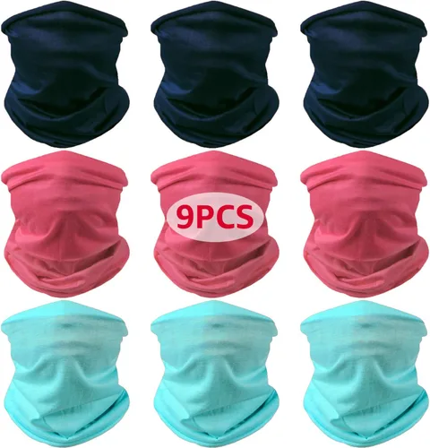 Miniatura 7 de Polaina para el cuello, máscara facial, bandanas, reutilizable, cubierta de pesca, motocicleta, hombres y mujeres, bufanda para exteriores
