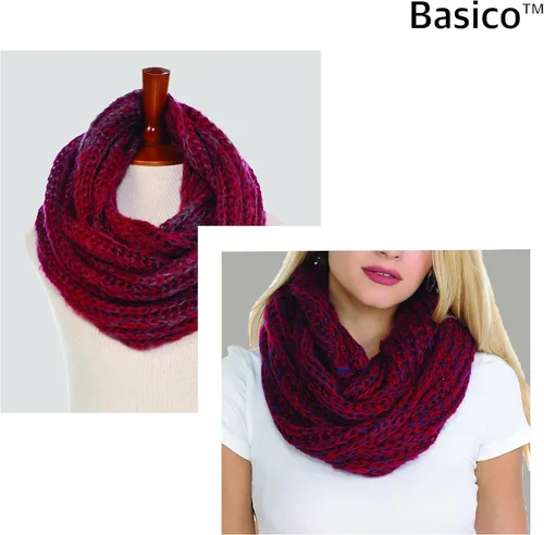 Miniatura 3 de Bufanda Basico Infinity Bufanda de punto de ganchillo de invierno en talla única