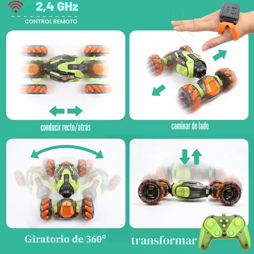 Miniatura 5 de FUNiOi Coche de acrobacias RC con detección de gestos – Juguete de deriva remoto y controlado a mano para niños de 5 a 7 años, 6 a 8, 9, 10, 11 y 12