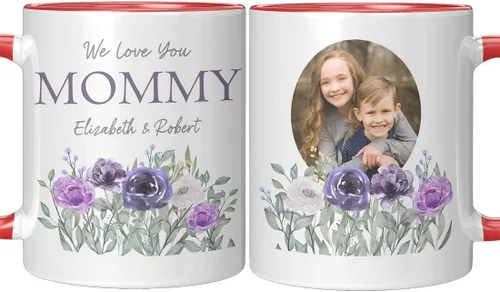 Miniatura 12 de Taza para el día de la madre para mamá de hija e hijo – Taza de café divertida para la mejor mamá del mundo – Regalo único de cumpleaños para esposa