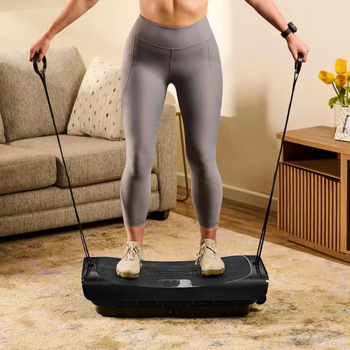Miniatura 8 de Lifepro 4D Vibration Plate Exercise Machine — Triple Motor, 7 Presets, 60 Speeds Rumblex Plus/Pro Vibrating Platform with Wrist Remote — Whole Body