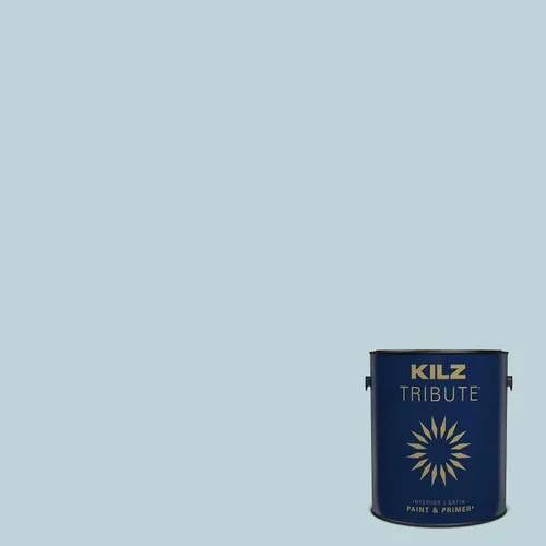 Miniatura 63 de KILZ TRIBUTE Pintura e imprimación, para interiores, semibrillante, Vintage Indigo, 1 galón Índigo Victoria