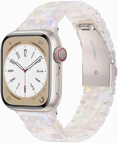 Miniatura 35 de V-MORO - Correas de resina compatibles con Apple Watch Series 11/10/9/8/7 y SE/6/5/4/3/2/1/SE3 de 1.49, 1.57, 1.61, 1.65 pulgadas, correa ligera