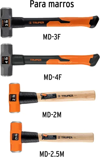 Miniatura 3 de TRUPER MG-MD-4 Manijas De Repuesto Para Martillos De Trineo 12 1/2" (32cm)