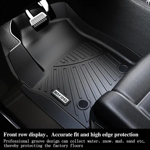 Miniatura 3 de Alfombrillas de Piso para Ford Expedition MAX 2018-2024 (Solo Compatible con 7 Asientos-2 Filas de Asientos Individuales No Cortos) & Alfombrilla