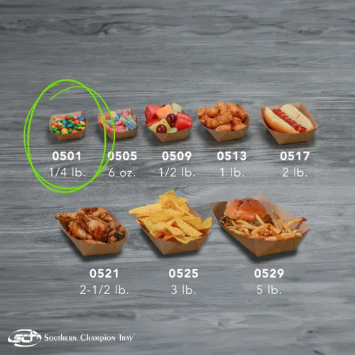 Miniatura 7 de Bandeja de para comida de cartulina kraft ECO, de la marca Southern Champion Tray, Marrón, 1000
