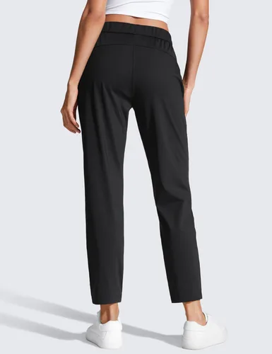 Miniatura 2 de CRZ YOGA - Pantalones de golf elásticos en 4 direcciones para mujer, de 27 pulgadas, pantalones casuales de 78, pantalones deportivos con bolsillos