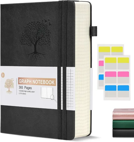 Miniatura 42 de Cuaderno Diario con Líneas - 365 Páginas A5 Cuaderno Grueso para Escribir para Hombres y Mujeres, Cuaderno con Rayas Universitarias, Diario de Cuero
