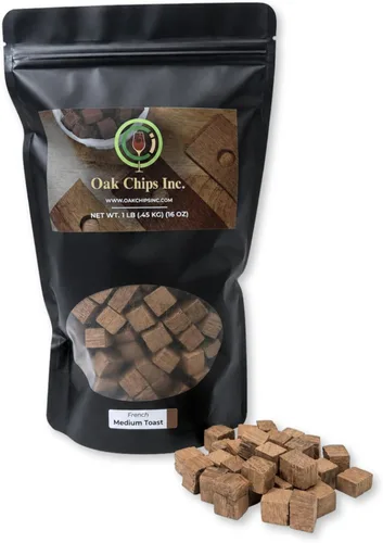 Cubos de roble francés para elaborar cerveza – tostado medio – 1 libra – perfectos para vinos, licores, cerveza y mucho más