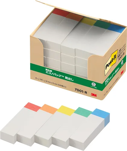 Miniatura 17 de Post-it Heading 50 x 15 mm 100 hojas x10 Pcs Mixed Color Especial Pack 700rp-bk