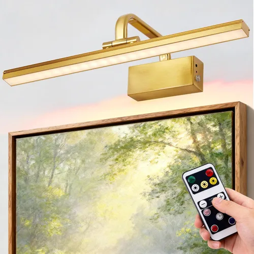 Miniatura 21 de RAIFOOLLY Luz de imagen, luces de imagen para pared inalámbricas, luces de imagen de 16 pulgadas con temporizador y regulable, luces de pared a