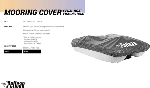 Miniatura 3 de Pelican Funda de vinilo para botes con pedal para modelos Rainbow + Airhead Bungee Dockline