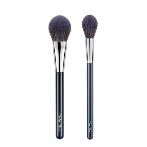 Miniatura 10 de Juego de 2 brochas de maquillaje para base, para difuminar, pulir, líquido, crema