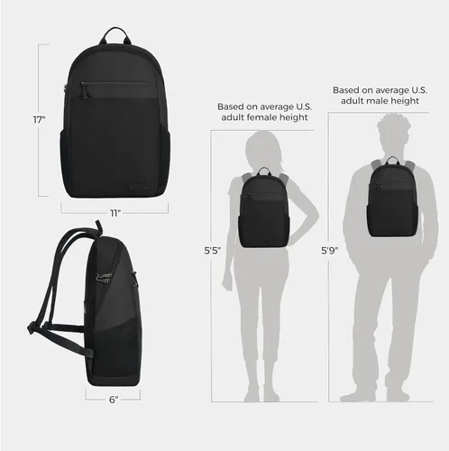 Miniatura 4 de Travelon Mochila antirrobo Metro con bolsa de bloqueo RFID