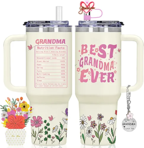 Regalos para abuela, regalo para abuela, regalo de cumpleaños para abuela, regalo del día de la madre para abuela, vaso de aislamiento al vacío de