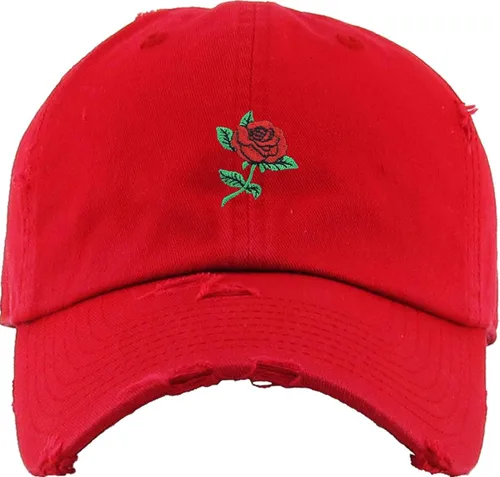 Miniatura 2 de KBETHOS Gorra de béisbol ajustable unisex con diseño de flores de rosas para hombre y mujer