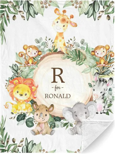 Miniatura 15 de Manta de bebé personalizada con nombre, manta de bebé personalizada para niñas y niños, aventura espera cosas, manta para guardería, manta de oso