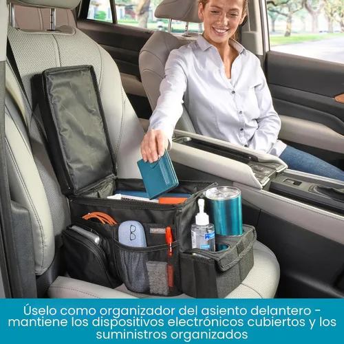 Miniatura 3 de High Road CarHop Organizador de Asiento Trasero para Niños y Organizador de Asiento de Pasajero para Adultos - Enfriador de Asiento de Carro