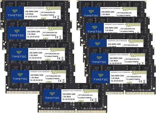 Miniatura 24 de Timetec 16GB Kit (2x8GB) DDR4 3200MHz (o 2933MHz o 2666MHz) PC4-25600 No ECC Sin búfer 1.2V CL22 1Rx8 Rango único 260 pines SODIMM Módulo de memoria