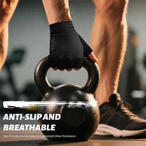 Miniatura 5 de VXW Guantes de ciclismo para hombres y mujeres, con tiras reflectantes y almohadilla antideslizante que absorbe los golpes para bicicletabicicleta