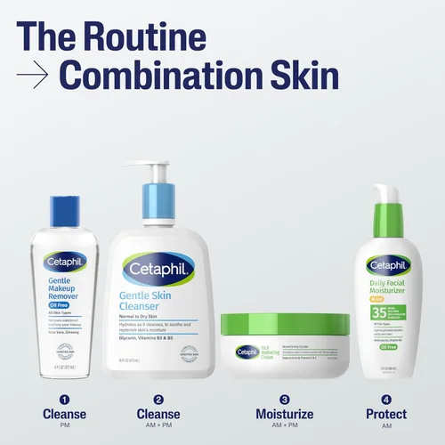 Miniatura 5 de Desmaquillador suave resistente al agua, 6.0 onzas líquidas, de la marca Cetaphil