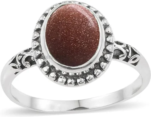 Miniatura 18 de Anillo de plata de ley 925 para mujer, anillo único de gema ovalada hecho a mano