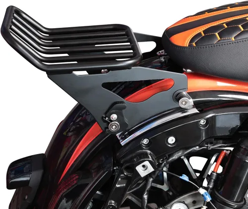 Miniatura 6 de XFMT Portaequipajes desmontable de dos plazas para motocicleta para Harley Touring Road King Street Glide Road Glide Electra Glide 2009 y posterior