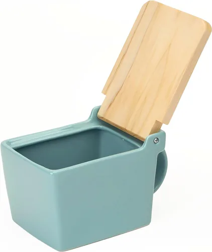Miniatura 2 de Zero Japan Bee House - Caja de Sal Premium con Tapa Hinoki - Recipiente para Sal Marina y Especias - Elegante Contenedor para Encimera de Cocina