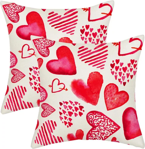Miniatura 29 de AGAYNA Juego de 2 fundas de almohada decorativas con diseño de acuarela verde salvia para árbol de Navidad de 16 x 16 pulgadas, para sofá, invierno