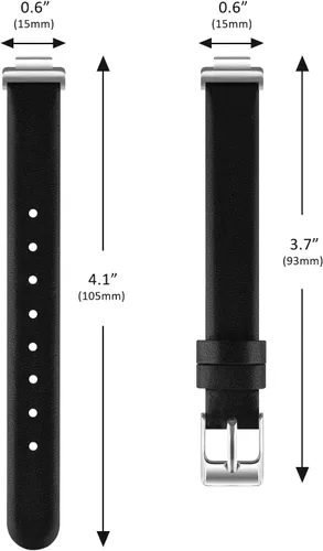 Miniatura 4 de Tobfit Correa de cuero para Inspire 2 bandas para mujer, correas de repuesto de cuero suave y delgado para Inspire HR/Inspire/Ace 2 Fitness Tracker