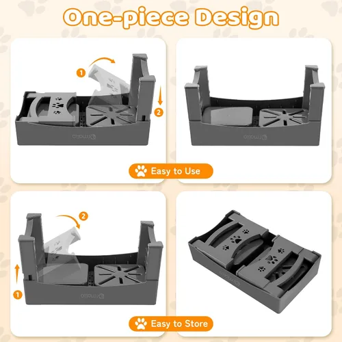 Miniatura 7 de Cuencos elevados para perros de alimentación lenta sin derrames, cuenco elevado para perros grandes, medianos y pequeños, protector contra