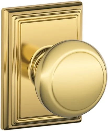 Miniatura 30 de Schlage F10 AND 716 ADD - Pomo Andover con moldura Addison, cerradura de paso para pasillos y armarios, bronce envejecido