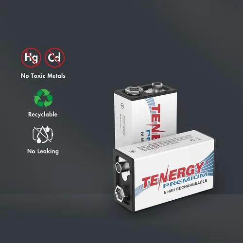 Miniatura 5 de Tenergy TN136 Cargador inteligente de 4 bahías 9V con 4 piezas Tenergy Premium 9V NiMH baterías recargables