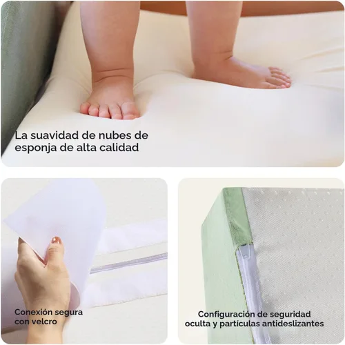 Miniatura 4 de Tiny Land - Juego de 6 bloques de espuma suave para escalar para niños pequeños, bloques de espuma para bebés, juguetes de escalada para parque